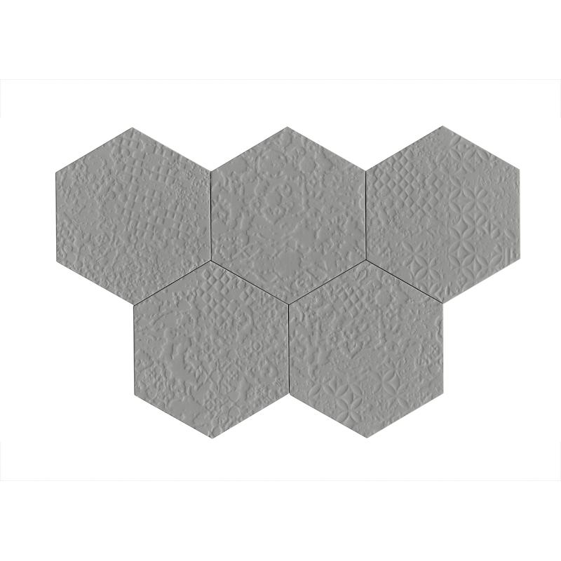 Ragno STRATFORD Grey struttura Crochet 3D  21x18,2 cm 10 mm Mate 