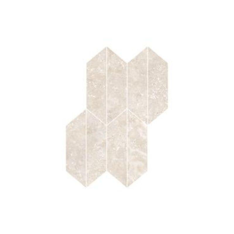 Ragno REALSTONE TRAVERTINO Mosaico Losanga Cross Bianco  29,4x40,7 cm 9 mm Mate 