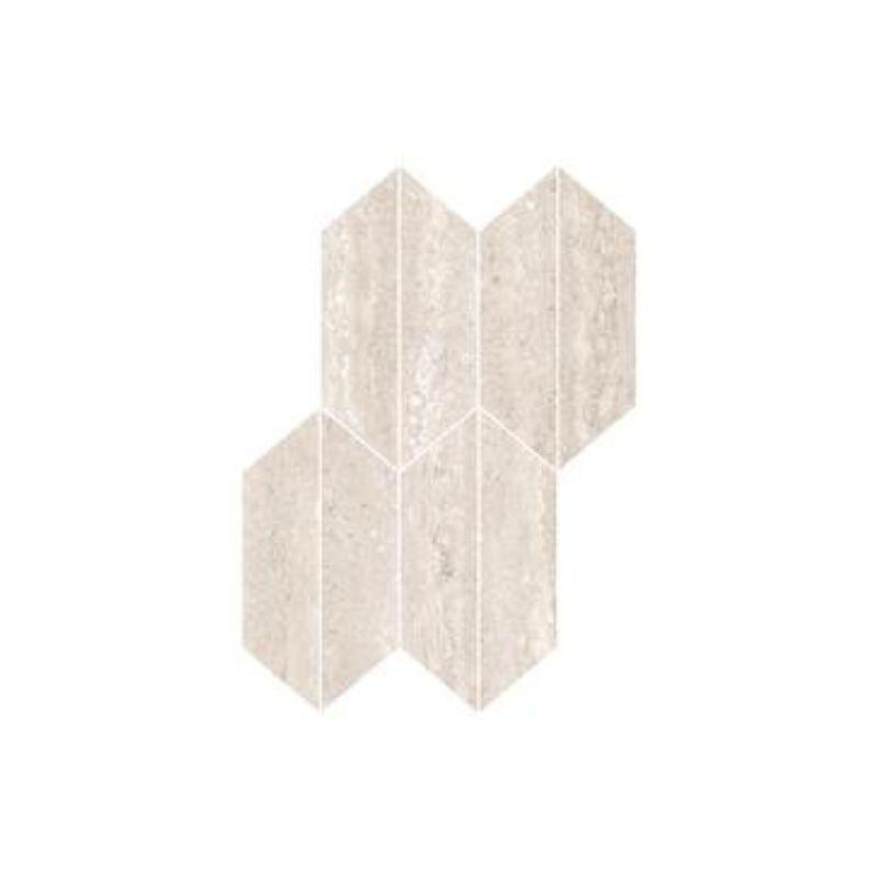Ragno REALSTONE TRAVERTINO Mosaico Losanga Vein Bianco  29,4x40,7 cm 9 mm Mate 