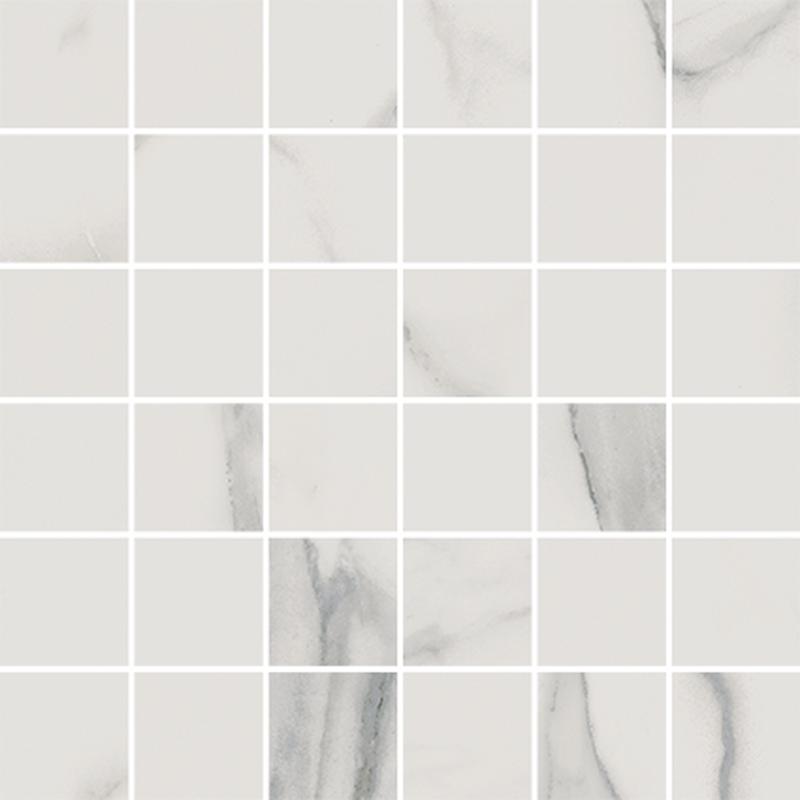 CERDOMUS Statuario Bianco Mosaico 4,7x4,7 Bianco  30x30 cm 9.5 mm Pulido 