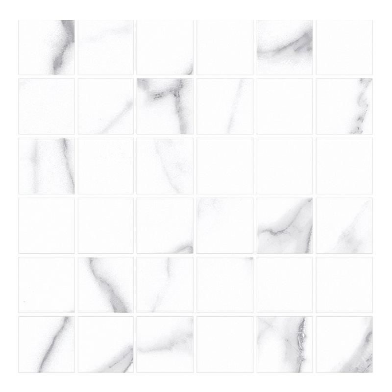 CERDOMUS Statuario Bianco Mosaico 4,7x4,7 Bianco  30x30 cm 9 mm Mate 